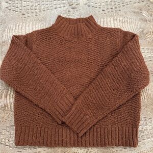 Old Navy Rich Brown Turtleneck Sweater